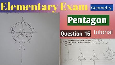 How To Draw Pentagon | Elementary Exam Geometry Diagram Pentagon | Pentagon Diagram Tutorial |
