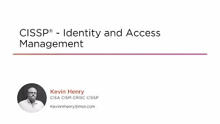 Course Preview: CISSP® - Identity and Access Management