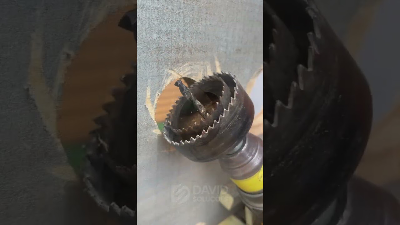 The hole saw trick professionals never told you #USAConstruction #SmartHack #BrilliantIdea