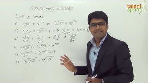 Surds and Indices | Model 2 - Laws of Surds | Quantitative Aptitude | TalentSprint Aptitude Prep
