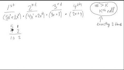 Polynomial Counting With a Die