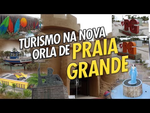 Conhecendo a nova orla de Praia Grande - em plena pandemia do Covid 19