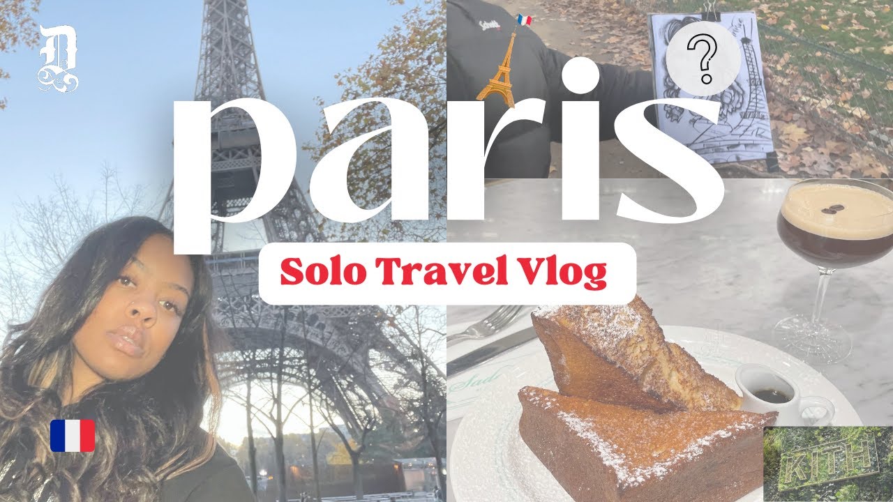 SOLO IN PARIS 🇫🇷 | TRAVEL VLOG | 28TH BIRTHDAY TRIP | LOUVRE MUSEUM, KITH PARIS & MORE