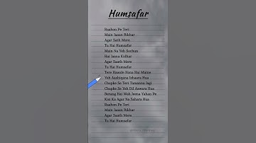 Thumbnail of Humsafar (Saiyaara) Sachet-Parampara - Lyrics #songlyrics #hindi