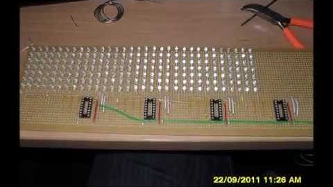PIC controlled LED Matrix (7x31)