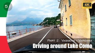 Driving around Lake Como in Italy - Part 2 Vassena - Varenna