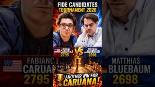Caruana defeats Bluebaum #chess #brilliantmove #chessgame #fide #like #follow #subscribe #chesstv