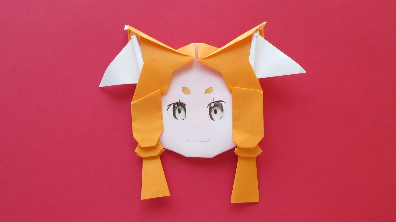 キャラクター折り紙 ミミ パールバトン Origami Youtube