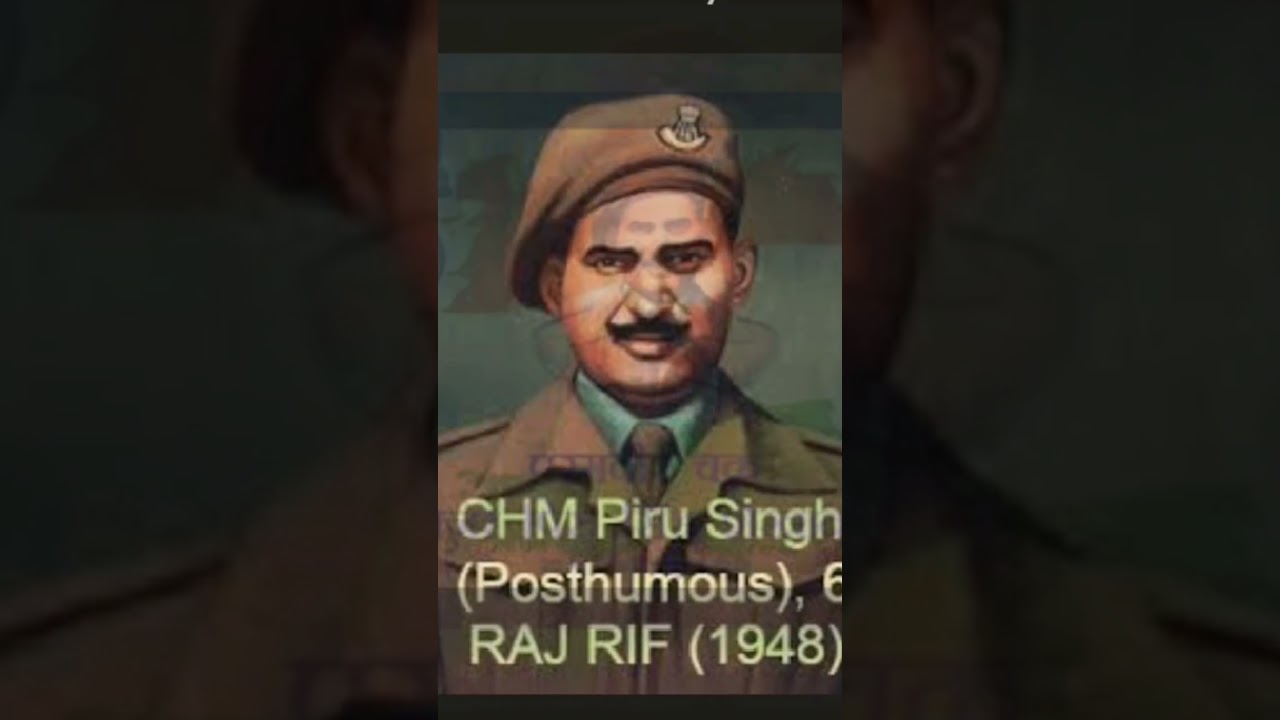 Company Havildar Major  Piru Singh Shekhawat, Age 30 Years, 1936 -1948 Rank Company Havildar Major.