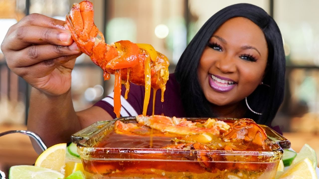 KING CRAB + LOBSTER TAILS , SEAFOOD BOIL MUKBANG YouTube