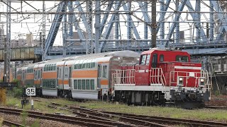 【甲種輸送】 DD200-901+中央線E233系グリーン車4両 東高島～新鶴見信号場通過