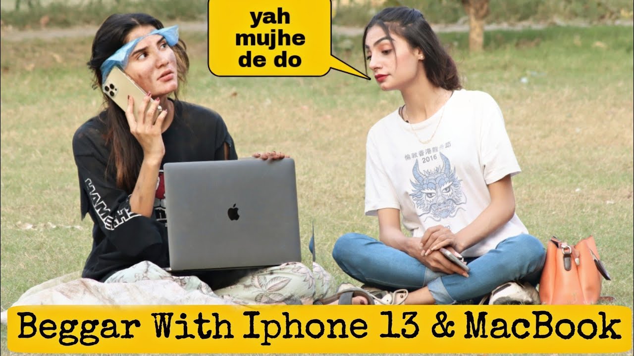 Beggar With IPhone 13 Pro Max & MacBook Pro@crazycomedy9838 - YouTube