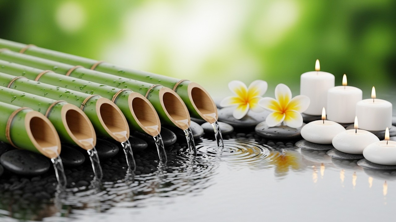 10 Hours Bamboo Water & Bird Sounds 🌿 Peaceful Nature for Deep Sleep (No Music)