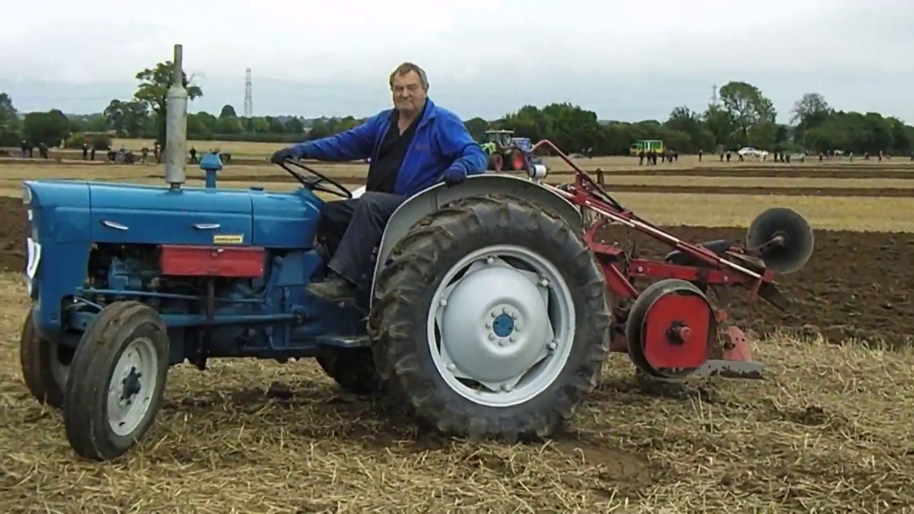 1964 Fordson Super Dexta 2.5 Litre 3-Cyl Diesel Tractor With McCormick B12 Plough