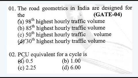 Traffic Engineering Mcq