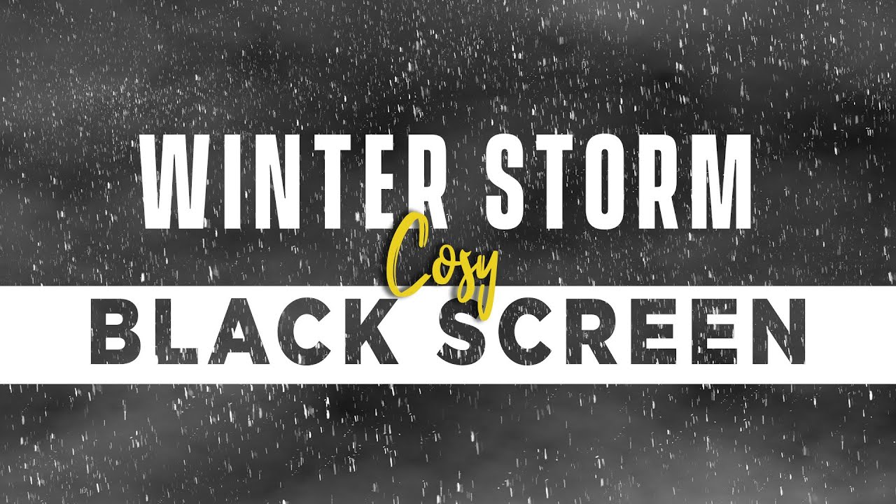 8 hours WINTER STORM Ambience - Heavy Snowstorm and Blizzard Howling ...