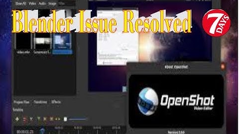 Animated Title |Blender Installation | OpenShot Video editor |Blender issue resolved | latest 2021