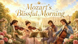 Mozart's Blissful Morning ☀️ | A Graceful Quartet Among the Roses