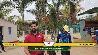 Live Cricket Match | Team Abhimanyu vs THE DE SQUAD | 16-May-24 06:20 AM 20 overs | Revolution Premi