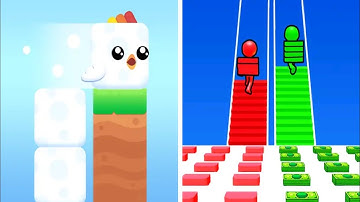 Bridge Race vs Happy Solid Birds – All Levels Gameplay | Ultimate Challenge | Funny Race Game 2025