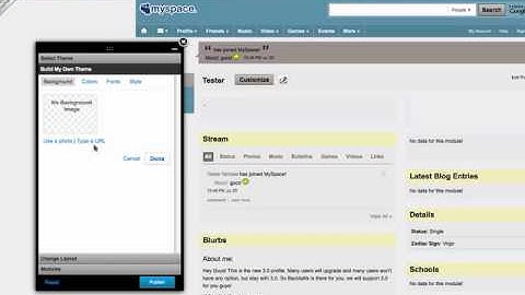 How to Change your 3.0 Myspace Layout