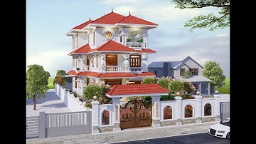 BIỆT THỰ 3 TẦNG TÂN CỔ ĐIỂN SIÊU ĐẸP TẠI VĨNH PHÚC