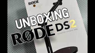 Unboxing the brand new Rode DS2 microphone stand