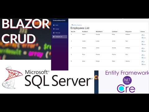 BLAZOR ASP NET CORE CRUD OPERATIONS. CREATE CRUD OPERATIONS USING BLAZOR .NET 7.0