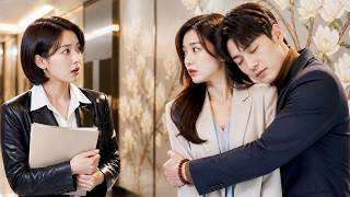 He sees his secretary hugging a drunk man, gets jealous, and walks away!