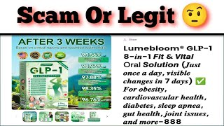 glp 1 8 in 1 fit & vital oral solution Nutrients GLP-1 Complete I Appetite control I Gut health Lumebloom GLP-1 8 in 1