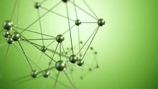 Technology Background Video Molecules Abstract Green Loop Motion Template