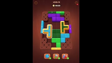 Wood Away Block Puzzle Level 19 Walkthrough #games #gaming #blockpuzzlegame