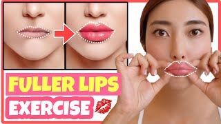 10 MIN FULLER LIPS EXERCISE💋Get Plumper Lips, Pink and Cute Lips Naturally with This Face Exercise!