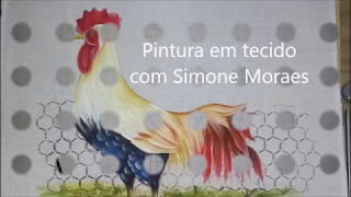 Como pintar galo – Pintura em tecido