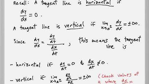 10.2 - Calculus with Parametric Curves