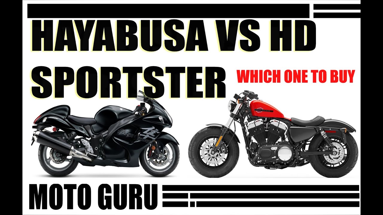 Hayabusa Vs Harley Davidson Forty Eight Iron 883 Which One To Buy Youtube