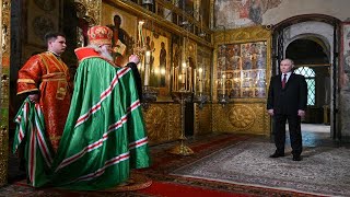 Благодарственный молебен по случаю инаугурации Президента России В. В. Путина.