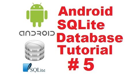 Android SQLite Database Tutorial 5 # Update values in SQLite Database table using Android