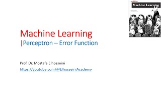 Famous Lecture 58: Error Functions and the Perceptron Trick Profile