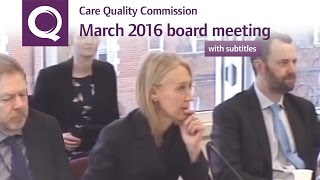 CQC Board Meeting - March 2016 (with subtitles)