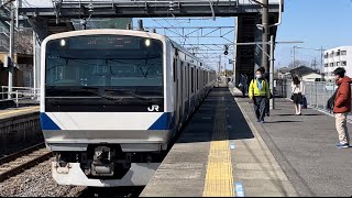 【入線シーン】水戸線E531系K551編成川島駅入線シーン