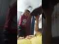 #krishu with mom pillow fight#