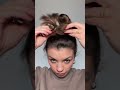 Trying to perfect the messy bun ➡️ part 2 ?? genius hack ?? #messybun