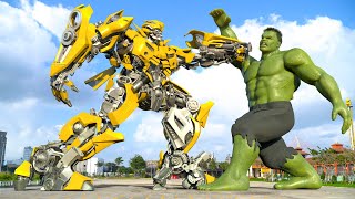 Transformers The Last Knight - Bumblebee vs Hulk Latest Battle #2024 | Paramount Pictures [HD]