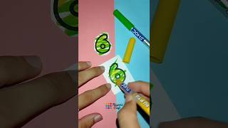 Perfect cut ✂️ Number Craft 6 #art #craft #diy #satisfying #viral #numbers