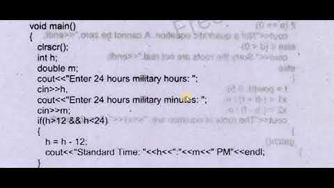 Programming Exercise: Chapter 5 | Write a Program that Convert Military Time to Standard Time