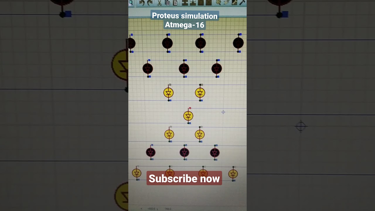 Proteus simulation Atmega-16