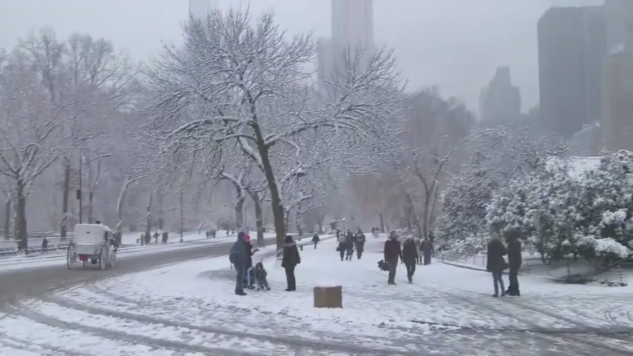 Snowstorm Slams The East Coast - YouTube