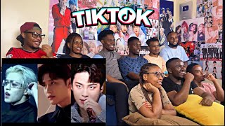 Africans show their friends (Newbies) ATEEZ X SVT X NCT Tiktoks Compilation for the first time!!