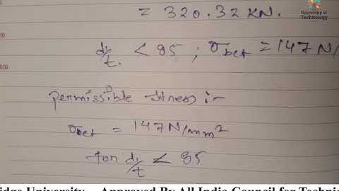 QUESTION OF DESIGN OF THROUGH TYPE PLATE GIRDER 1 | Online Education | Learn Online